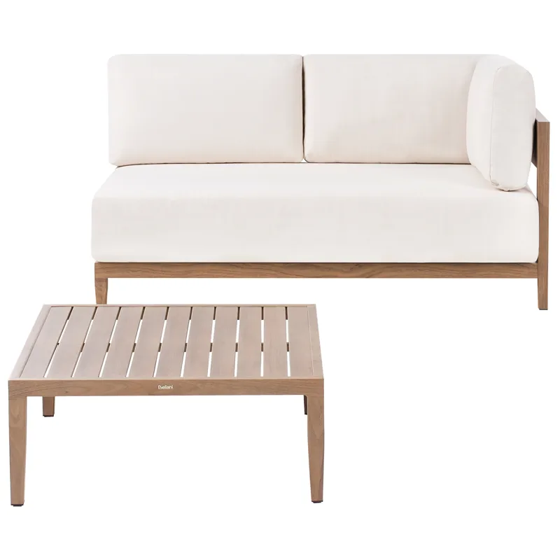 Utegrupp 2-sits Sampieri, ljusbeige