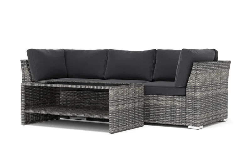 Wisconsin utomhus rak 3-sits soffa - Grå - Trädgård & spabad - Utemiljö - Altan & terrass - Altanmöbler