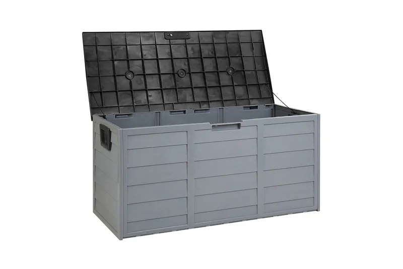 Låda Locarno Grå/svart - Grå/svart - Utemöbler - Dynförvaring & möbelskydd - Dynboxar & dynlådor