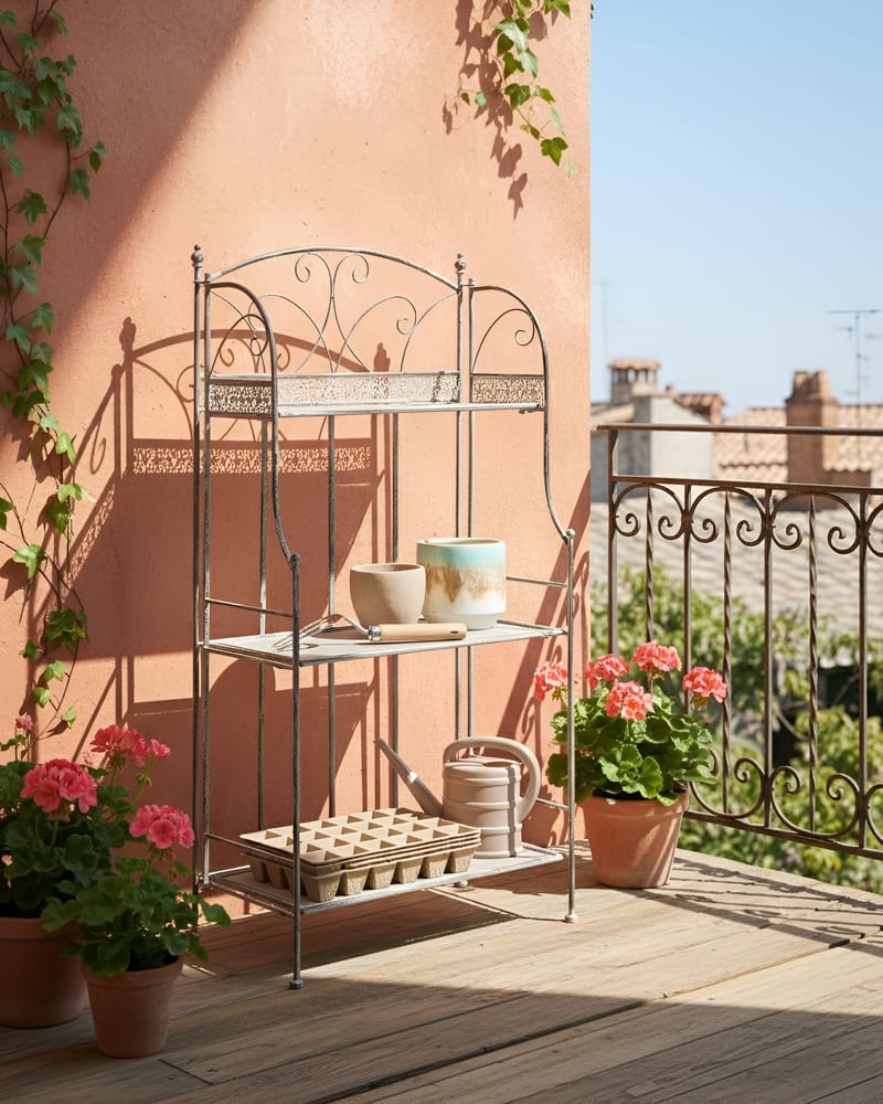 Hylla utomhus Villadose 60 cm - Grå - Utemöbler - Övrigt utemöbler - Tillbehör utomhus - Hyllor