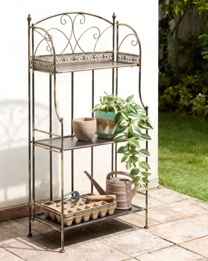 Hylla utomhus Villadose 60 cm - Svart - Utemöbler - Övrigt utemöbler - Tillbehör utomhus - Hyllor