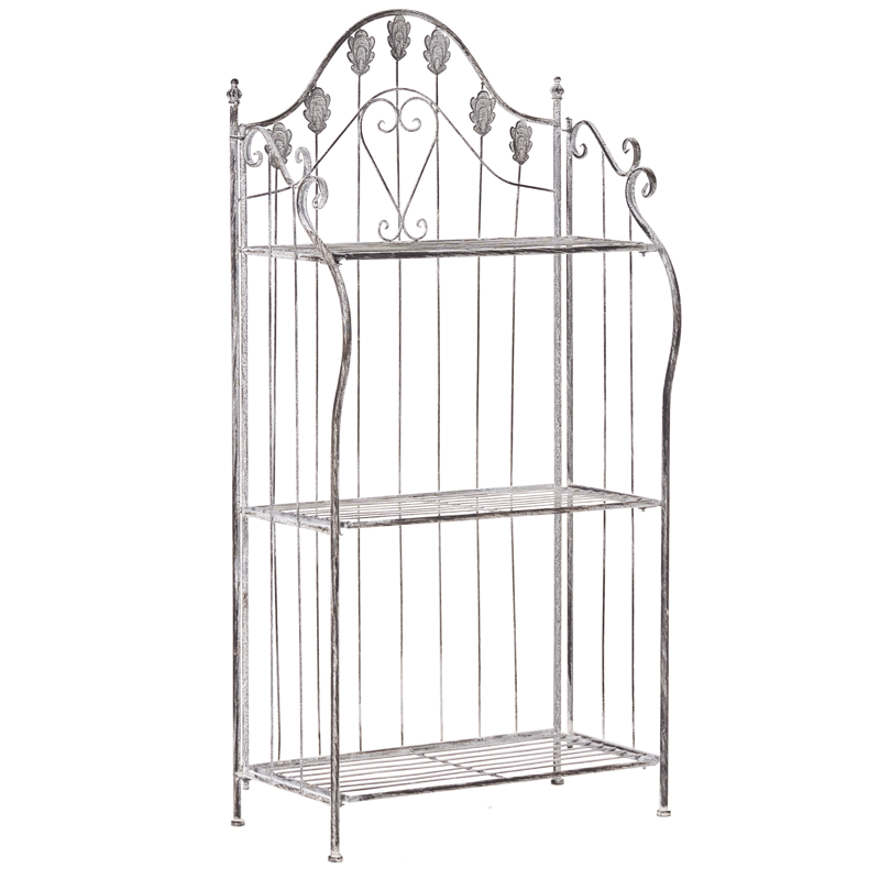 Hylla utomhus Visano 59 cm, Grå