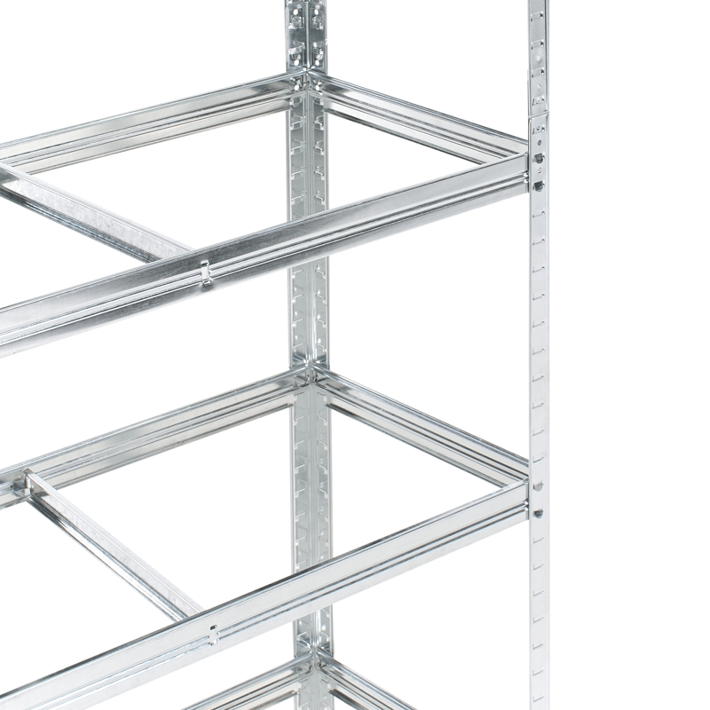 Set med 2 Garagehyllor Xitta 75 cm - Silver/Brun - Utemöbler - Övrigt utemöbler - Tillbehör utomhus - Hyllor
