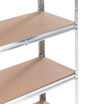 Set med 2 Garagehyllor Xitta 75 cm - Silver/Brun - Utemöbler - Övrigt utemöbler - Tillbehör utomhus - Hyllor