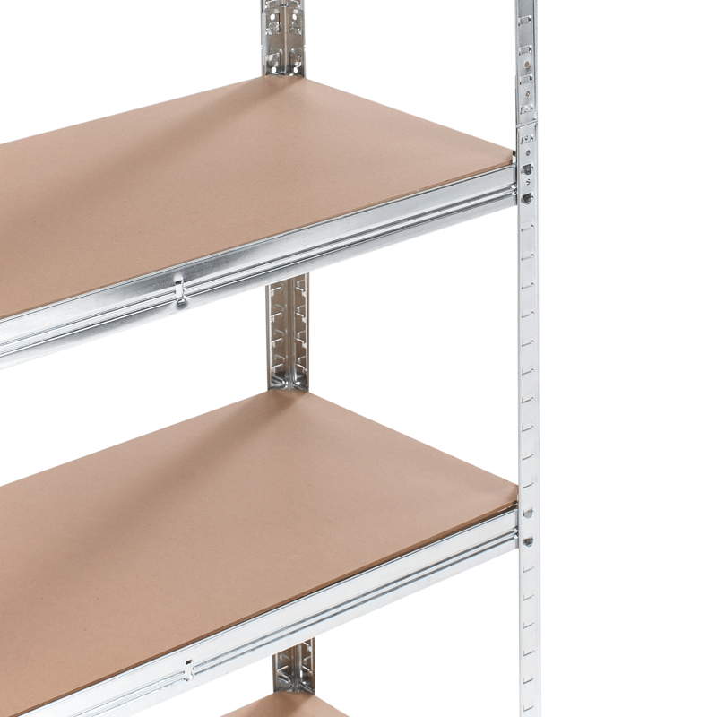 Set med 2 Garagehyllor Xitta 75 cm - Silver/Brun - Utemöbler - Övrigt utemöbler - Tillbehör utomhus - Hyllor