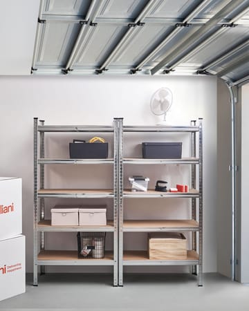Set med 2 Garagehyllor Xitta 75 cm - Silver/Brun - Utemöbler - Övrigt utemöbler - Tillbehör utomhus - Hyllor