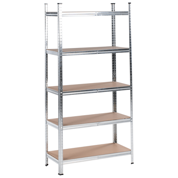 Set med 2 Garagehyllor Xitta 75 cm - Silver/Brun - Utemöbler - Övrigt utemöbler - Tillbehör utomhus - Hyllor