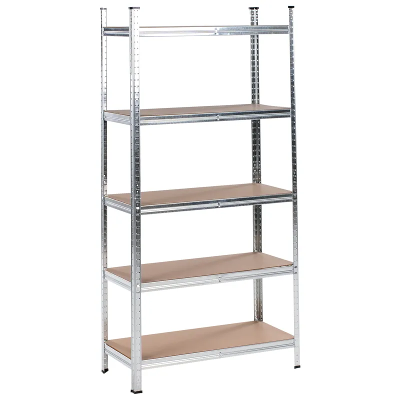 Set med 2 Garagehyllor Xitta 75 cm - Silver/Brun - Utemöbler - Övrigt utemöbler - Tillbehör utomhus - Hyllor