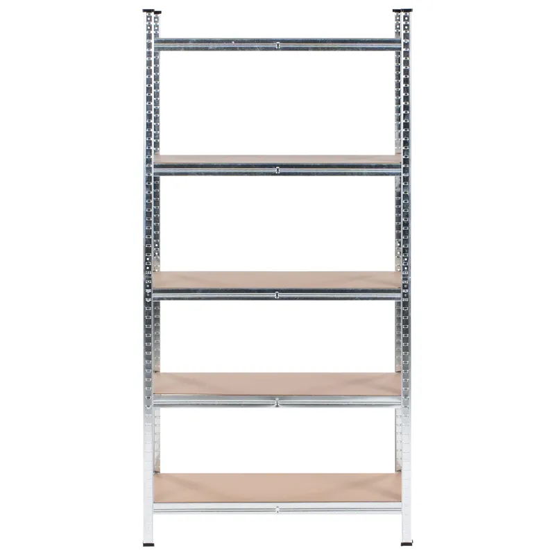 Set med 2 Garagehyllor Xitta 75 cm - Silver/Brun - Utemöbler - Övrigt utemöbler - Tillbehör utomhus - Hyllor