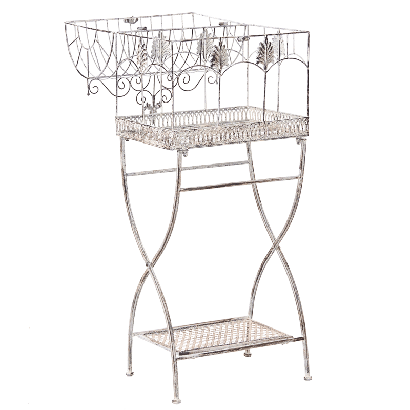 Set med 2 Hyllor utomhus Sicily 43/37 cm 30/27 cm - Grå - Utemöbler - Övrigt utemöbler - Tillbehör utomhus - Hyllor