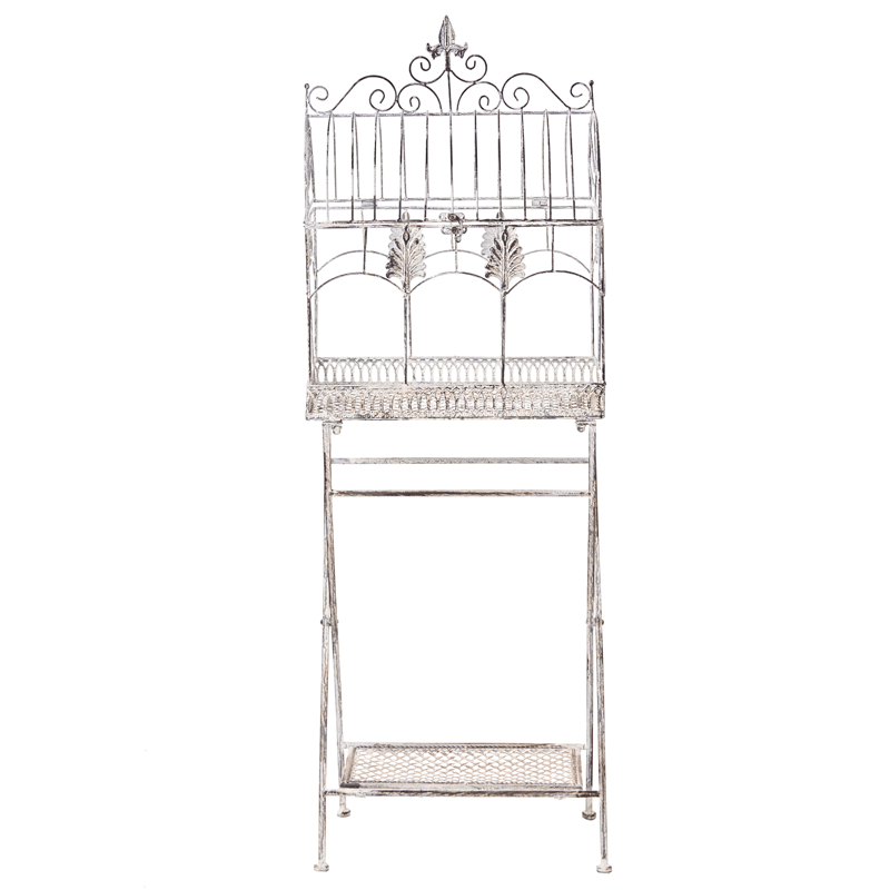 Set med 2 Hyllor utomhus Sicily 43/37 cm 30/27 cm - Grå - Utemöbler - Övrigt utemöbler - Tillbehör utomhus - Hyllor