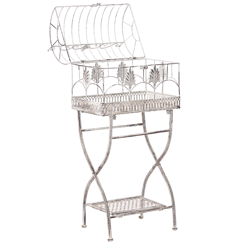 Set med 2 Hyllor utomhus Sicily 43/37 cm 30/27 cm - Grå - Utemöbler - Övrigt utemöbler - Tillbehör utomhus - Hyllor