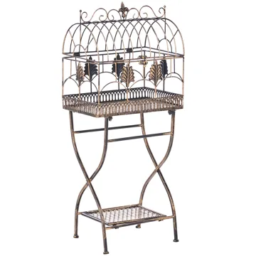 Set med 2 Hyllor utomhus Sicily 43/37 cm 30/27 cm - Svart - Utemöbler - Övrigt utemöbler - Tillbehör utomhus - Hyllor