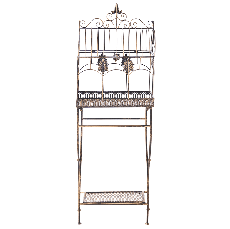 Set med 2 Hyllor utomhus Sicily 43/37 cm 30/27 cm - Svart - Utemöbler - Övrigt utemöbler - Tillbehör utomhus - Hyllor