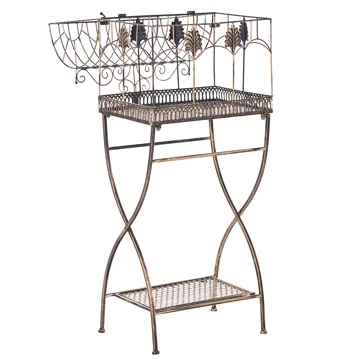 Set med 2 Hyllor utomhus Sicily 43/37 cm 30/27 cm - Svart - Utemöbler - Övrigt utemöbler - Tillbehör utomhus - Hyllor