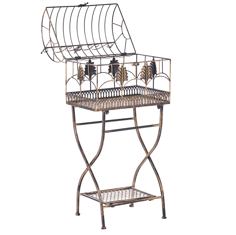 Set med 2 Hyllor utomhus Sicily 43/37 cm 30/27 cm - Svart - Utemöbler - Övrigt utemöbler - Tillbehör utomhus - Hyllor