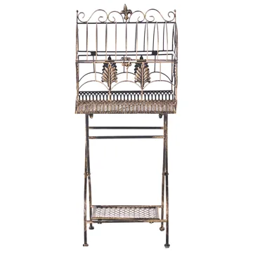 Set med 2 Hyllor utomhus Sicily 43/37 cm 30/27 cm - Svart - Utemöbler - Övrigt utemöbler - Tillbehör utomhus - Hyllor