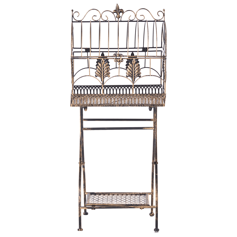 Set med 2 Hyllor utomhus Sicily 43/37 cm 30/27 cm - Svart - Utemöbler - Övrigt utemöbler - Tillbehör utomhus - Hyllor