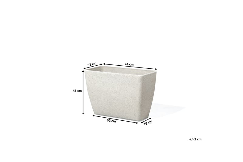 Baris Kruka 60 cm - Beige - Utemöbler - Övrigt utemöbler - Tillbehör utomhus - Utomhuskrukor
