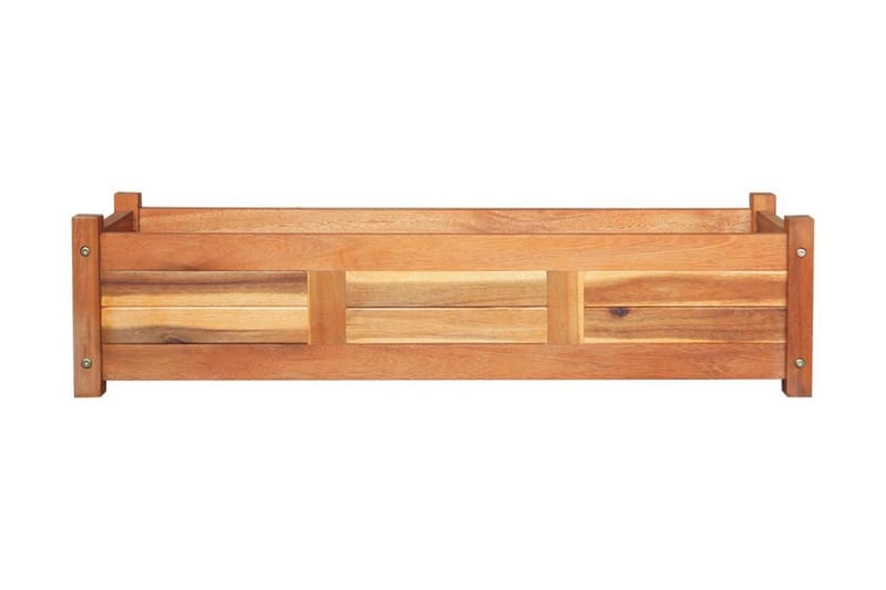 Blomlåda upphöjd akaciaträ 100x30x25 cm - Brun - Utemöbler - Övrigt utemöbler - Tillbehör utomhus - Utomhuskrukor