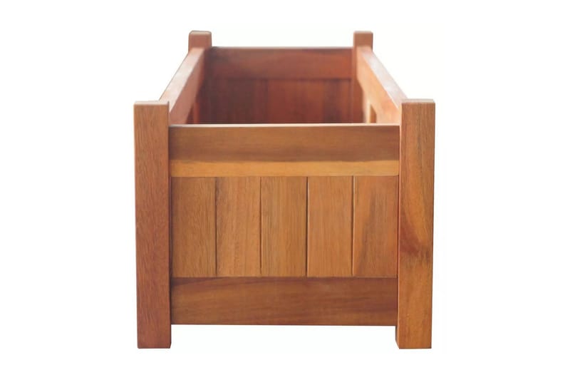 Blomlåda upphöjd akaciaträ 100x30x25 cm - Brun - Utemöbler - Övrigt utemöbler - Tillbehör utomhus - Utomhuskrukor