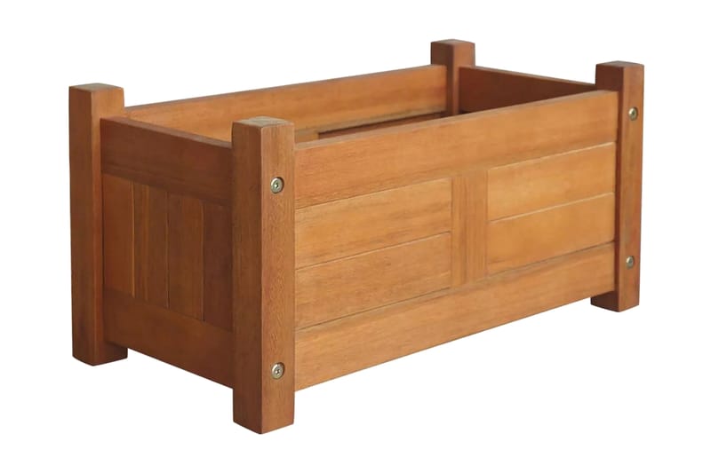 Blomlåda upphöjd akaciaträ 50x25x25 cm - Brun - Utemöbler - Övrigt utemöbler - Tillbehör utomhus - Utomhuskrukor