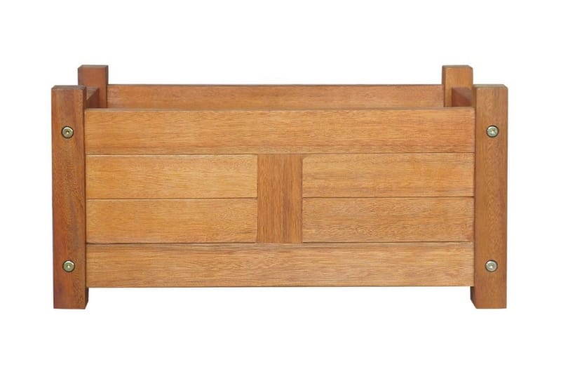 Blomlåda upphöjd akaciaträ 50x25x25 cm - Brun - Utemöbler - Övrigt utemöbler - Tillbehör utomhus - Utomhuskrukor