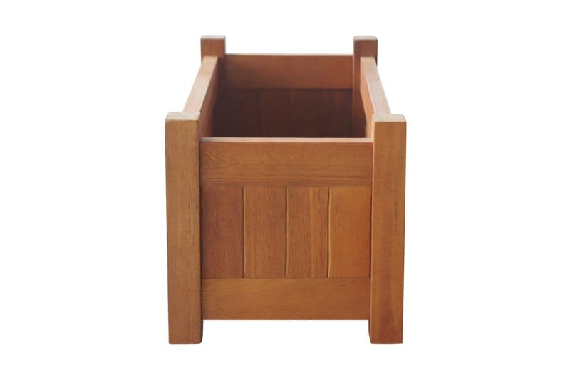 Blomlåda upphöjd akaciaträ 50x25x25 cm - Brun - Utemöbler - Övrigt utemöbler - Tillbehör utomhus - Utomhuskrukor