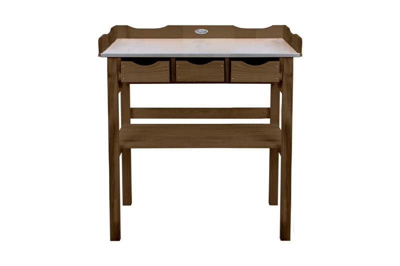 Esschert Design Planteringsbord med lådor brun - Blomlåda - Utomhuskrukor