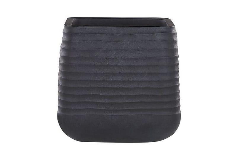 Kruka 50 x 50 x 49 cm svart PARIKIA - Svart - Utemöbler - Övrigt utemöbler - Tillbehör utomhus - Utomhuskrukor