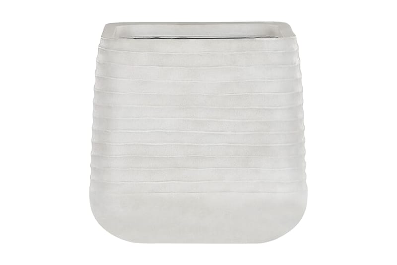 Kruka 50 x 50 x 49 cm vit PARIKIA - Vit - Utemöbler - Övrigt utemöbler - Tillbehör utomhus - Utomhuskrukor