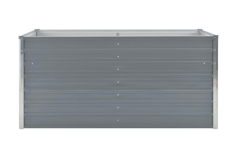 Odlingslåda 160x80x45 cm galvaniserat stål grå - Grå - Utemöbler - Övrigt utemöbler - Tillbehör utomhus - Utomhuskrukor