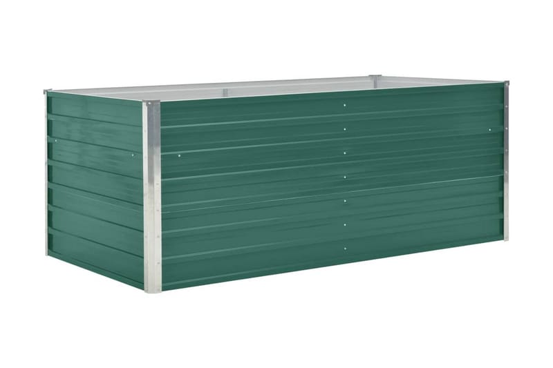 Odlingslåda 160x80x45 cm galvaniserat stål grön - Grön - Blomlåda - Utomhuskrukor