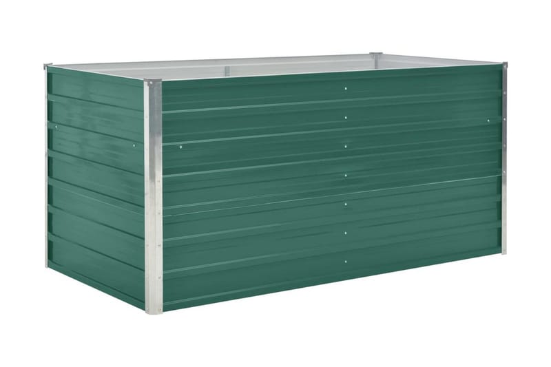 Odlingslåda 160x80x77 cm galvaniserat stål grön - Grön - Blomlåda - Utomhuskrukor