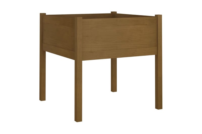 Odlingslåda 2 st honungsbrun 70x70x70 cm massiv furu - Honung - Utemöbler - Övrigt utemöbler - Tillbehör utomhus - Utomhuskrukor