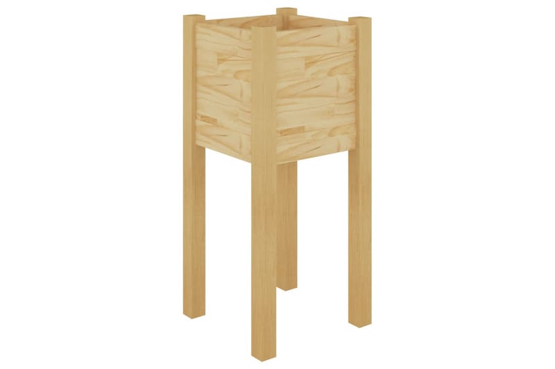 Odlingslåda 31x31x70 cm massiv furu - Brun - Utemöbler - Övrigt utemöbler - Tillbehör utomhus - Utomhuskrukor