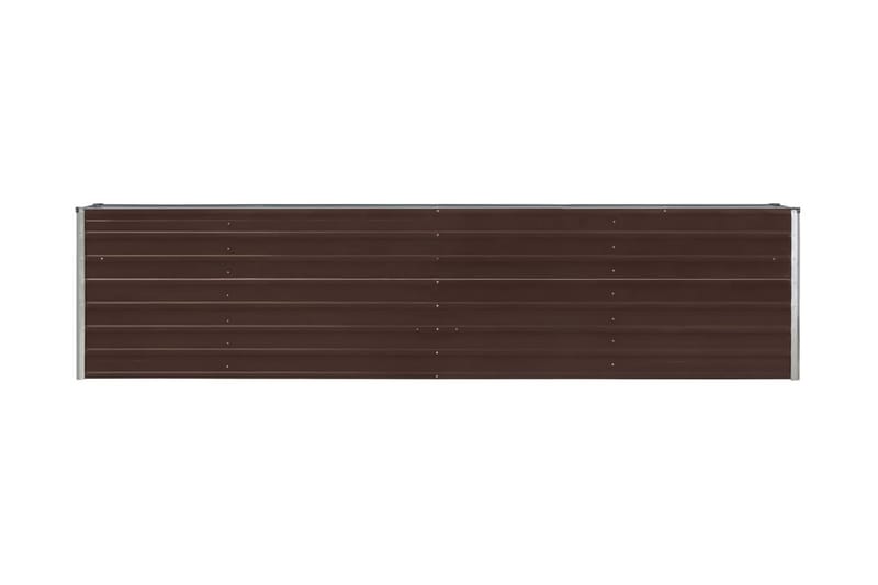 Odlingslåda 320x40x77 cm galvaniserat stål brun - Brun - Blomlåda - Utomhuskrukor