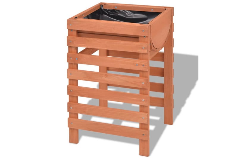 Odlingslåda 38x36x60 cm trä - Beige - Utemöbler - Övrigt utemöbler - Tillbehör utomhus - Utomhuskrukor