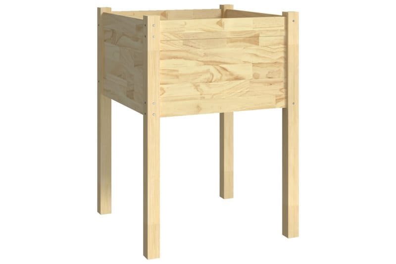 Odlingslåda 50x50x70 cm massiv furu - Brun - Utemöbler - Övrigt utemöbler - Tillbehör utomhus - Utomhuskrukor