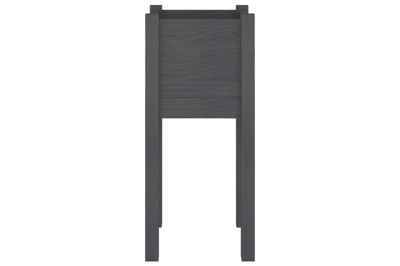 Odlingslåda grå 31x31x70 cm massiv furu - Grå - Utemöbler - Övrigt utemöbler - Tillbehör utomhus - Utomhuskrukor