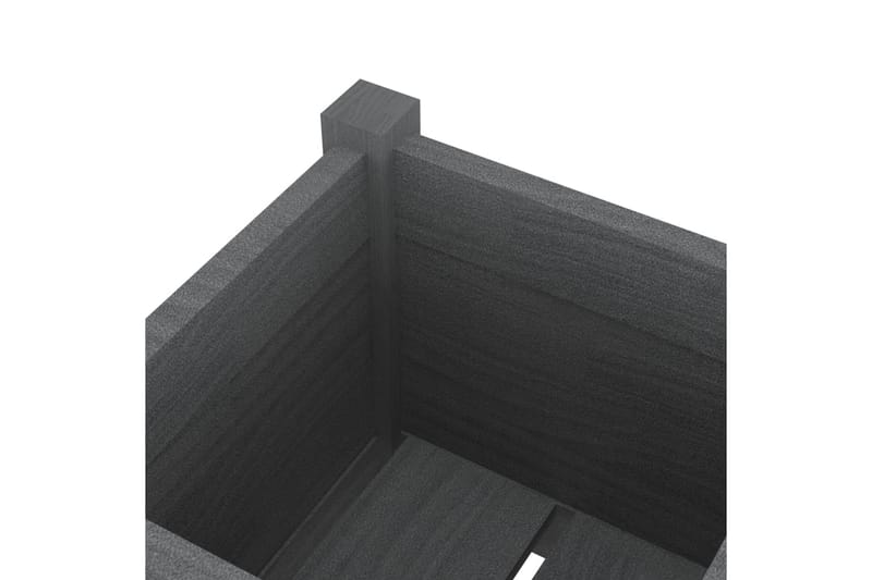 Odlingslåda grå 31x31x70 cm massiv furu - Grå - Utemöbler - Övrigt utemöbler - Tillbehör utomhus - Utomhuskrukor
