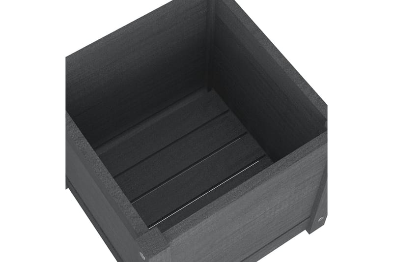 Odlingslåda grå 40x40x40 cm massiv furu - Grå - Utemöbler - Övrigt utemöbler - Tillbehör utomhus - Utomhuskrukor