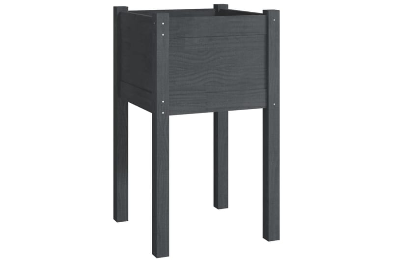 Odlingslåda grå 40x40x70 cm massiv furu - Grå - Utemöbler - Övrigt utemöbler - Tillbehör utomhus - Utomhuskrukor