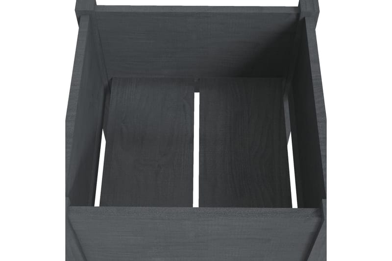 Odlingslåda grå 40x40x70 cm massiv furu - Grå - Utemöbler - Övrigt utemöbler - Tillbehör utomhus - Utomhuskrukor