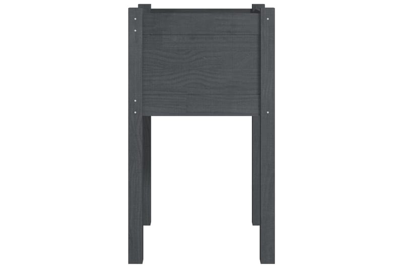 Odlingslåda grå 40x40x70 cm massiv furu - Grå - Utemöbler - Övrigt utemöbler - Tillbehör utomhus - Utomhuskrukor