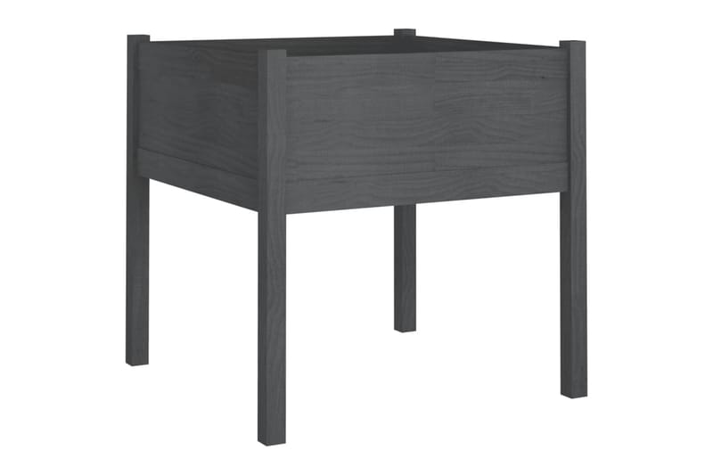 Odlingslåda grå 70x70x70 cm massiv furu - Grå - Utemöbler - Övrigt utemöbler - Tillbehör utomhus - Utomhuskrukor