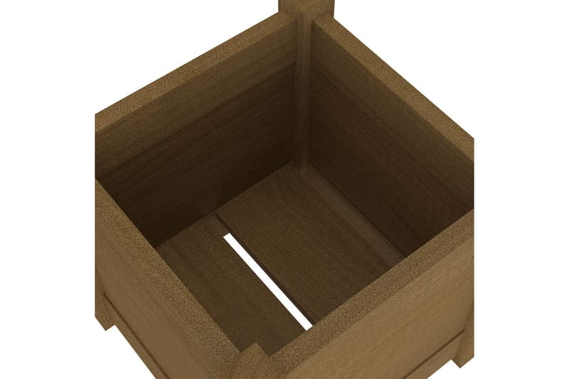 Odlingslåda honungsbrun 31x31x31 cm massiv furu - Honung - Utemöbler - Övrigt utemöbler - Tillbehör utomhus - Utomhuskrukor