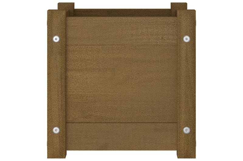 Odlingslåda honungsbrun 31x31x31 cm massiv furu - Honung - Utemöbler - Övrigt utemöbler - Tillbehör utomhus - Utomhuskrukor