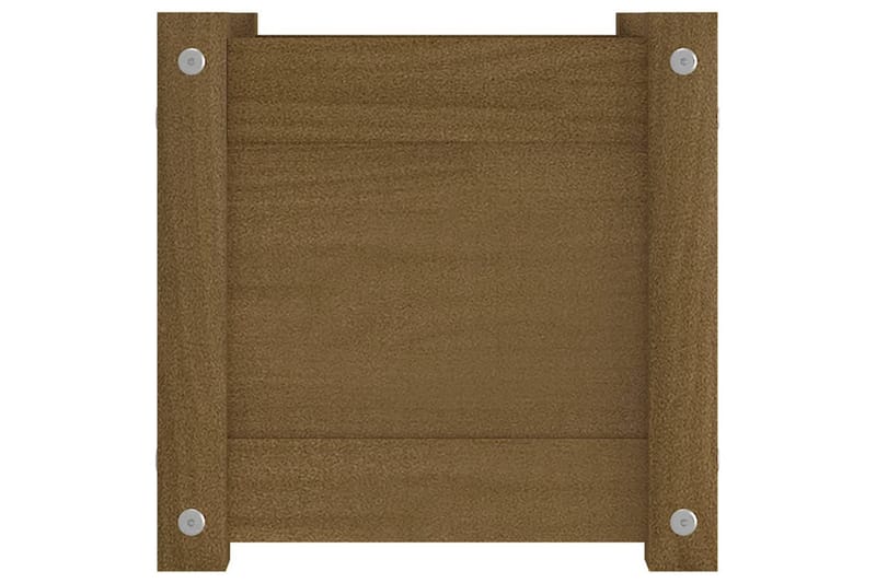 Odlingslåda honungsbrun 31x31x31 cm massiv furu - Honung - Utemöbler - Övrigt utemöbler - Tillbehör utomhus - Utomhuskrukor
