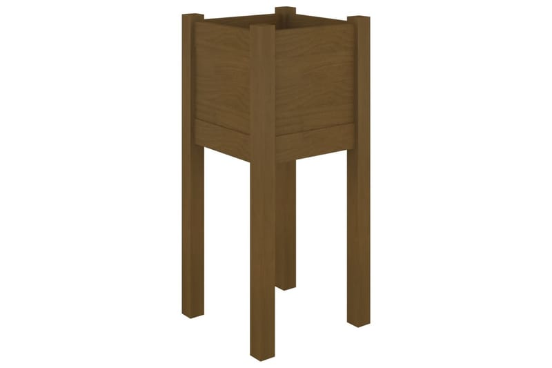 Odlingslåda honungsbrun 31x31x70 cm massiv furu - Honung - Utemöbler - Övrigt utemöbler - Tillbehör utomhus - Utomhuskrukor